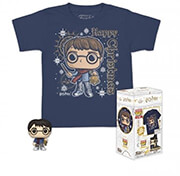 funko pocket pop tee child harry potter holiday harry vinyl figure t shirt xl photo