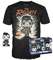 fptee adult disney star wars visions the ronin sped bobble head vinyl figure and t shirt m photo