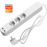 denver shp 310u smart home 3in1 power strip with 2 x usb photo