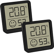 tfa 3050530102 2er set black digital thermo hygrometer photo