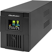 qoltec ups line interactive monolith 2000va 1200w lcd usb photo