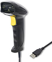 qoltec laser scanner 1d usb black photo qoltec laser scanner 1d usb black photo