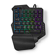 nedis gkbds110bk wired gaming rgb keyboard single handed cable length usb type a 160m photo nedis gkbds110bk wired gaming rgb keyboard single handed cable length usb type a 160m photo
