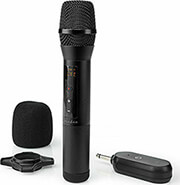 nedis mpwl200bk wireless microphone 20 channels 1 microphone 10 hours operating time receiver photo