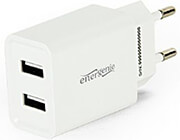 energenie 2 port universal usb charger 21 a white photo