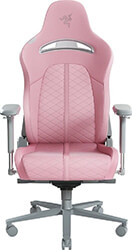 razer enki quartz gaming chair built in lumbar arch memory foam pu leather adjustable recline photo