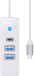 orico pwc2u c3 015 wh ep hub adapter usb c to 2x usb 30 usb c 5 gbps 015m white photo