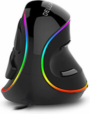 delux m618plus wired vertical mouse 4000dpi rgb