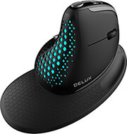 delux m618xsd wireless ergonomic mouse bt 24g rgb black photo