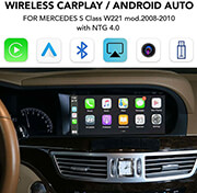 digital iq bz245 cpaa carplay android autobox for mercedes s class w221 mod2008 2010 with ntg 40 photo