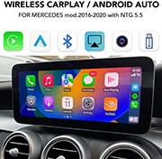 digital iq bz 246 cpaa carplay android auto box for mercedes mod2014 2018 with ntg 55 photo
