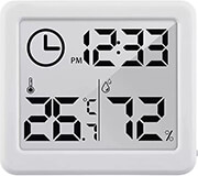 greenblue thermometer with clock function white gb384w photo