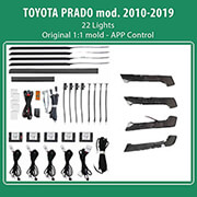 diq ambient toyota prado mod2010 2019 digital iq ambient light toyota prado mod2010 2019 22 lights photo