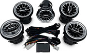 diq ambient air vents benz a diq turbine air vent ambient light kit mercedes a cla gla mod 2012 2020 photo