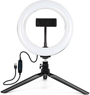 puluz tripod mount with 20cm led ring vlogging pkt3073b photo