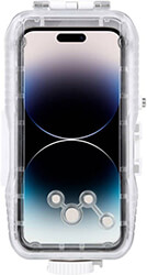 puluz plastic waterproof phone case iphone 14 plus pro max 13 pro max 12 pro max 11 pro max white photo