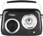 osio opr 3040b mayro retro forito analogiko radiofono me bluetooth aux usb fm kai subwoofer 24w photo
