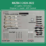 diq ambient mazda 3 mod2020 2022 digital iq ambient light mazda 3 mod 2020 2022 21 lights photo