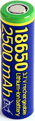 rechargeable battery 18650 10c 2500 mah photo