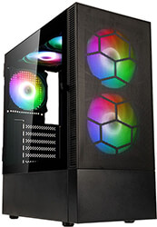 case kolink observatory mx mesh argb midi tower case black with 5 argb fans 2x140mm 3x120mm photo