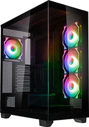 case kolink unity arena argb tempered glass midi tower black e atx 420mm with 4 argb fans photo case kolink unity arena argb tempered glass midi tower black e atx 420mm with 4 argb fans photo