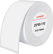 thermal labels niimbot stickers 25x60 mm 110 pcs white photo