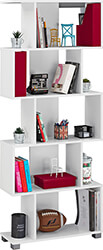 bibliothiki melaminis hm238504 leyki 70x25x177 ek photo