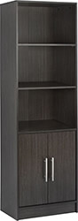 bibliothiki melaminis ensley hm202701 zebrano 60x30x180 ek photo