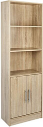bibliothiki melaminis ensley hm202702 sonama 60x30x180 ek photo