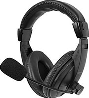 nod chat stereofoniko headset me rythmizomeno se klisi mikrofono photo
