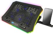 esperanza egc109 rgb illuminated notebook cooling pad with mobile phone stand galerne photo