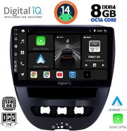 diq bxf 7707 cpa 10inc multimedia tablet for citroen c1 peugeot 107 toyota aygo mod 2005 2014 photo