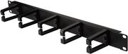 logilink or104b cable management bar 1u 5 turnable brackets black photo