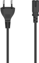 hama mains cable euro plug 2 pin socket 075m hama 200731 photo