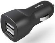 hama car charger 2x usb a 12 w hama 201636 photo