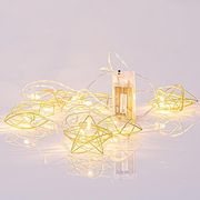 eurolamp 10 therma leyka led 5mm xrysa asteria 2xaa diafano kal 30cm ip20 600 11470 photo