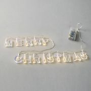 eurolamp 14 therma leyka led 5mm merry christmas 2xaa timer diafano kal 30cm ip20 600 03240 photo