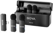 boya by v4d wireless 4 person 4 channel mini lavalier lightning iphone 24ghz microphone photo boya by v4d wireless 4 person 4 channel mini lavalier lightning iphone 24ghz microphone photo