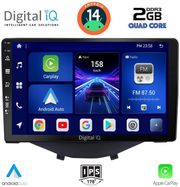 diq bxc 3715 cpaa clima 9 multimedia tablet for citroen c1 peugeot 108 toyota aygo mod 2014 2022 photo