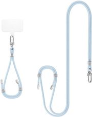 spigen universal set 2 cross body strap 1p wrist strap 1p contag2 1p mute blue photo
