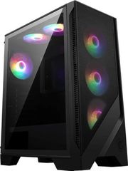 case msi mag forge 120a airflow midi tower transparent black photo