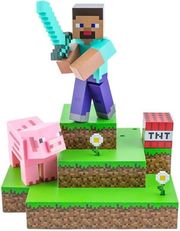 paladone minecraft steve diorama light photo