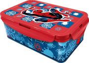 stor marvel spiderman rectangular food container with removable compartments 1190ml photo