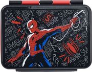 stor marvel spiderman black board stainless steel clamp rectangular sandwich box 1100ml photo