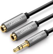 ugreen 35mm to 2 x 35mm audio splitter adapter av123 2in1 02m grey photo