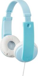 jvc headphones for kids white light blue photo