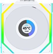 lian li unifan sl wireless lcd 120 1pcs reverse white case fan photo