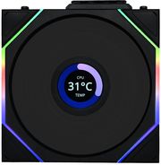 lian li unifan tl lcd wireless 120 black 1pc case fan photo