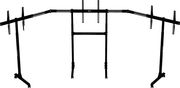 next level racing nlr a010 free standing triple monitor stand 3 x 32 to 65  monitors with vesa photo