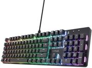 trust gxt871 zora gaming mixaniko rgb keyboard us photo